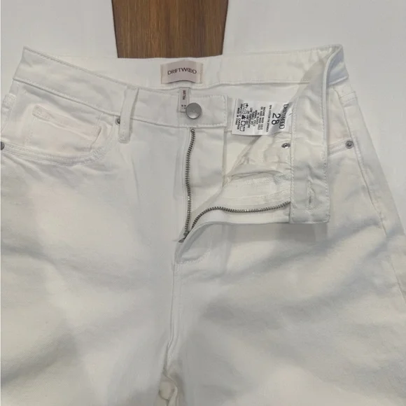 Driftwood Women Martha White Denim Wide Leg Jeans - Picture 4 of 5